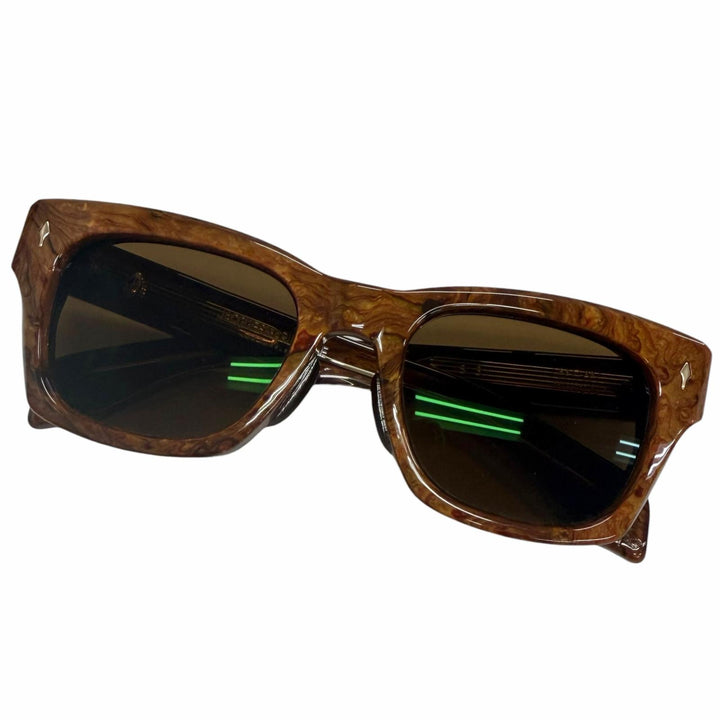 極美品□JACQUESMARIEMAGE ジャックマリーマージュ JMMDEX28 DEALAN 53 世界250本限定 サングラス Burlwood 53□22 度入り 日本製 箱付き
