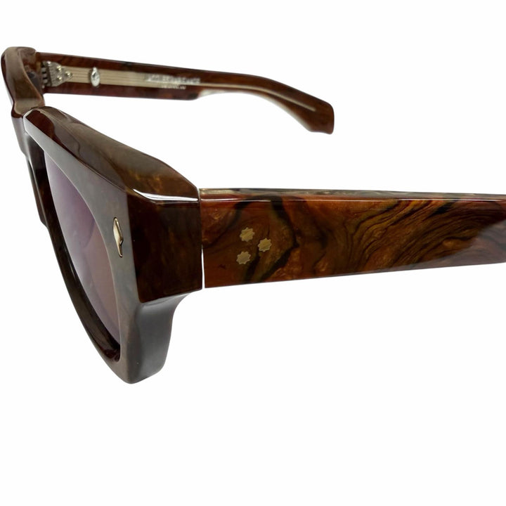 極美品□JACQUESMARIEMAGE ジャックマリーマージュ JMMDEX28 DEALAN 53 世界250本限定 サングラス Burlwood 53□22 度入り 日本製 箱付き