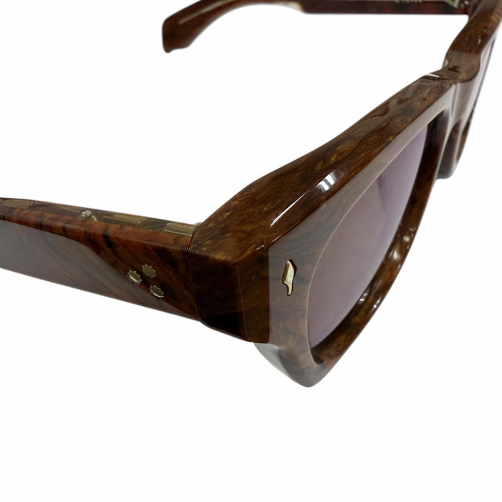 極美品□JACQUESMARIEMAGE ジャックマリーマージュ JMMDEX28 DEALAN 53 世界250本限定 サングラス Burlwood 53□22 度入り 日本製 箱付き