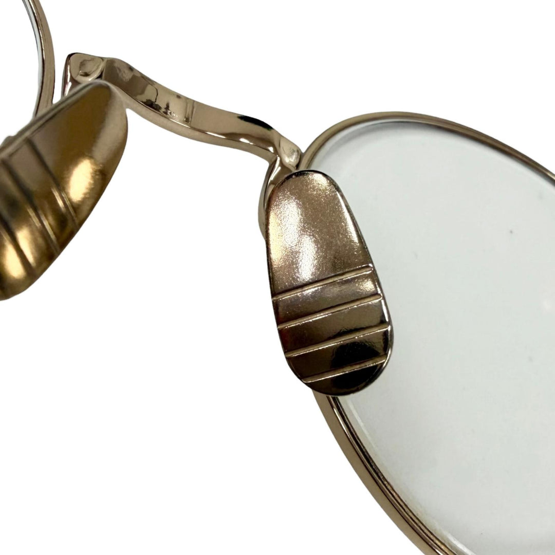 美品□THOM BROWNE トムブラウン TBX915 ボストンフレーム メガネ 眼鏡 アイウェア ゴールド ブラック 50□21-145 度入り 日本製 メンズ