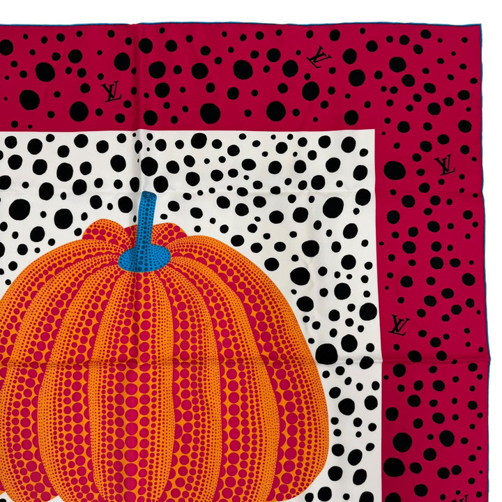 極美品☆LOUIS VUITTON×Yayoi Kusama ルイヴィトン×草間彌生 2023年製 M78394 カレ90 シルク インフィニティ ドット スカーフ 正規品