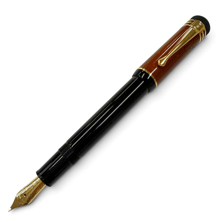 極美品▼MONTBLANC モンブラン ヴィンテージ 作家シリーズ 2000 フリードリッヒシラー 18K Bニブ 15042/18000 ホワイトスター 万年筆