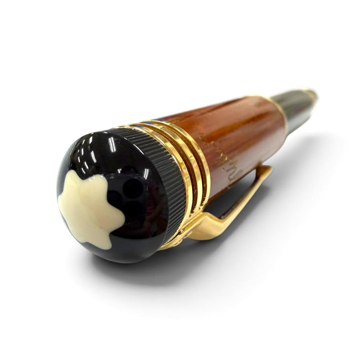極美品▼MONTBLANC モンブラン ヴィンテージ 作家シリーズ 2000 フリードリッヒシラー 18K Bニブ 15042/18000 ホワイトスター 万年筆