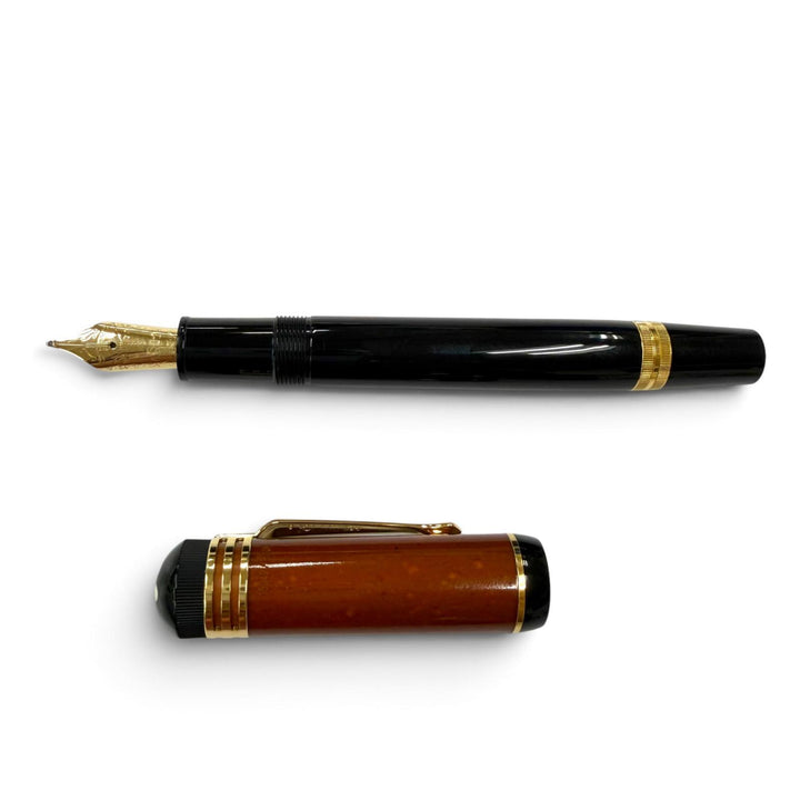極美品▼MONTBLANC モンブラン ヴィンテージ 作家シリーズ 2000 フリードリッヒシラー 18K Bニブ 15042/18000 ホワイトスター 万年筆