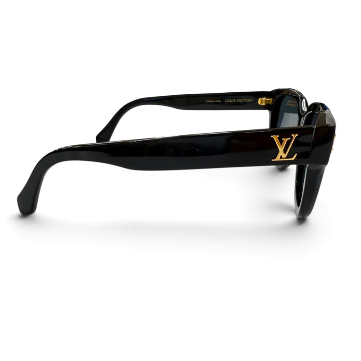 美品▼LOUIS VUITTON ルイヴィトン 2025年製 Z2063U LVコンフィデンススクエア アンサンブル サングラス ブラック 54□18 150 デモレンズ