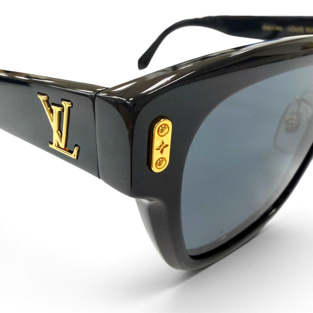 美品▼LOUIS VUITTON ルイヴィトン 2025年製 Z2063U LVコンフィデンススクエア アンサンブル サングラス ブラック 54□18 150 デモレンズ