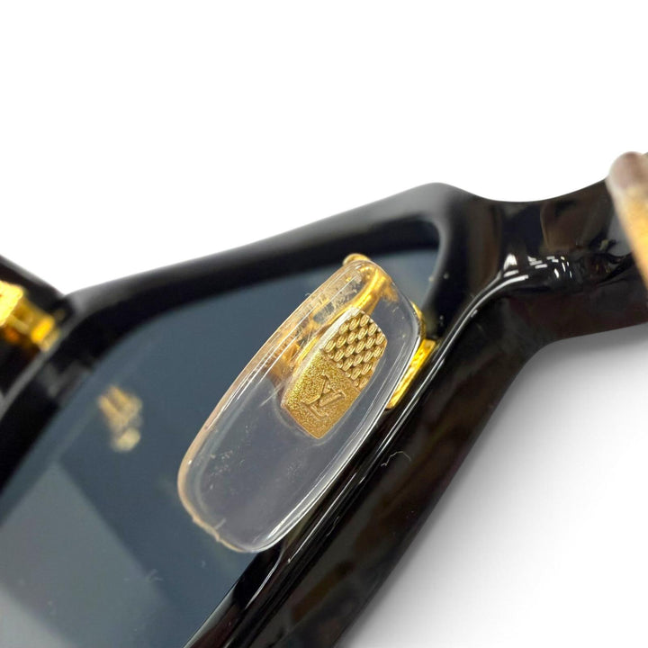 美品▼LOUIS VUITTON ルイヴィトン 2025年製 Z2063U LVコンフィデンススクエア アンサンブル サングラス ブラック 54□18 150 デモレンズ