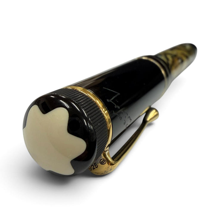 美品▼MONTBLANC モンブラン ヴィンテージ 1994年製 作家シリーズ1994 オスカー ワイルド ペン先18K Bニブ 20000本限定 万年筆 重量33.6g