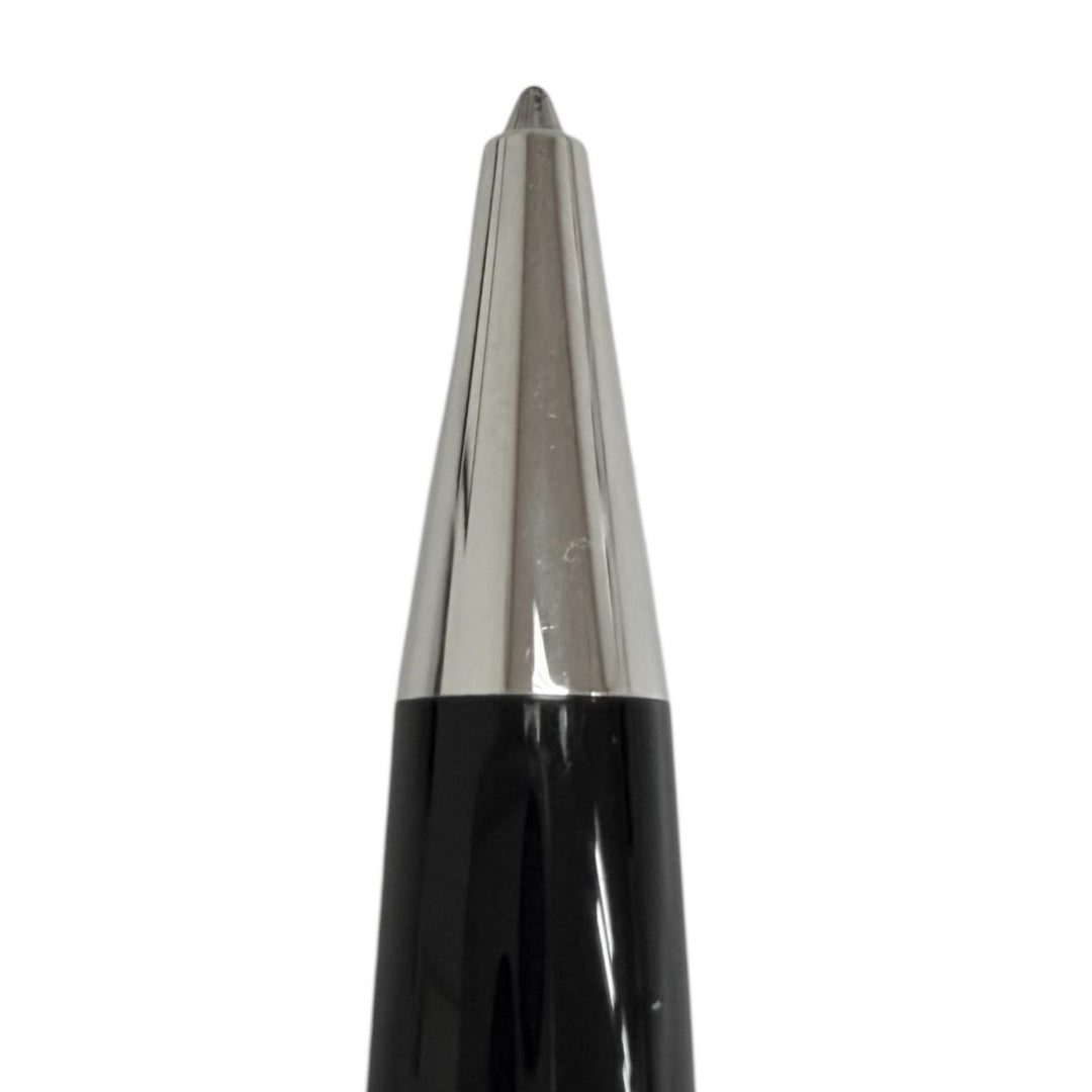 極美品□MONTBLANC モンブラン マイスターシュテュック Pix クラシック プラチナライン ボールペン ブラック シルバー ドイツ製 メンズ
