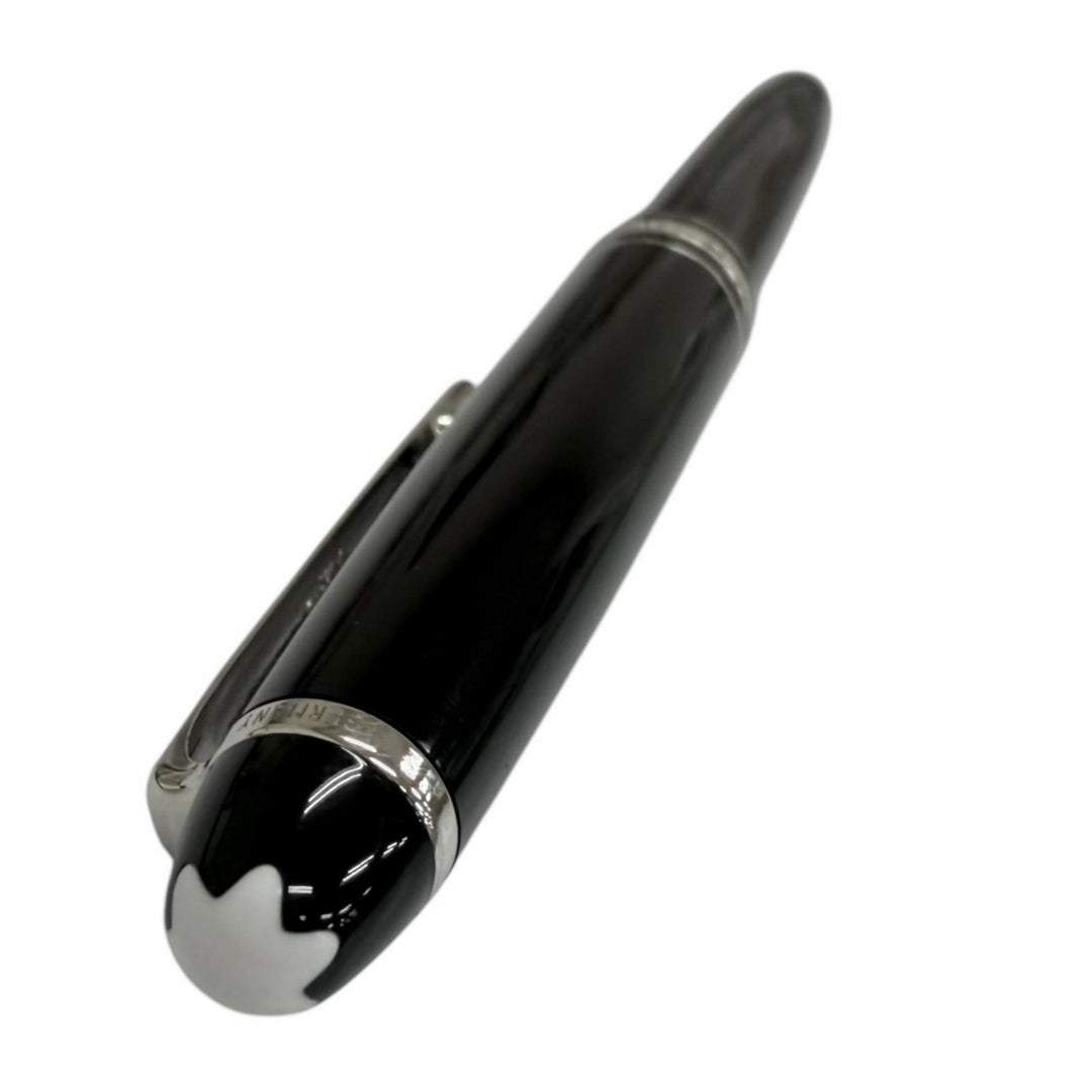 極美品□MONTBLANC モンブラン マイスターシュテュック Pix クラシック プラチナライン ボールペン ブラック シルバー ドイツ製 メンズ