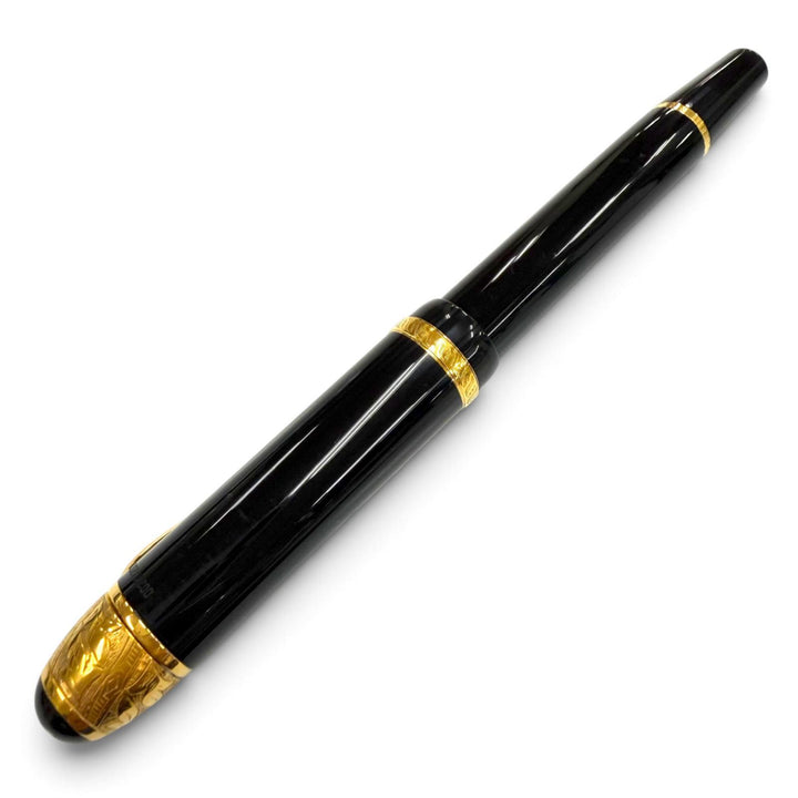良品▼MONTBLANC モンブラン ヴィンテージ ペン先18K Bニブ 20000本限定 00241/20000 作家シリーズ1995 ボルテール 万年筆 重量36.27g