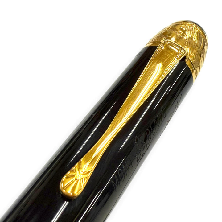 良品▼MONTBLANC モンブラン ヴィンテージ ペン先18K Bニブ 20000本限定 00241/20000 作家シリーズ1995 ボルテール 万年筆 重量36.27g