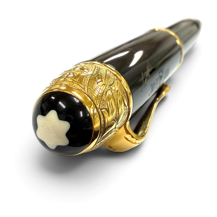 良品▼MONTBLANC モンブラン ヴィンテージ ペン先18K Bニブ 20000本限定 00241/20000 作家シリーズ1995 ボルテール 万年筆 重量36.27g