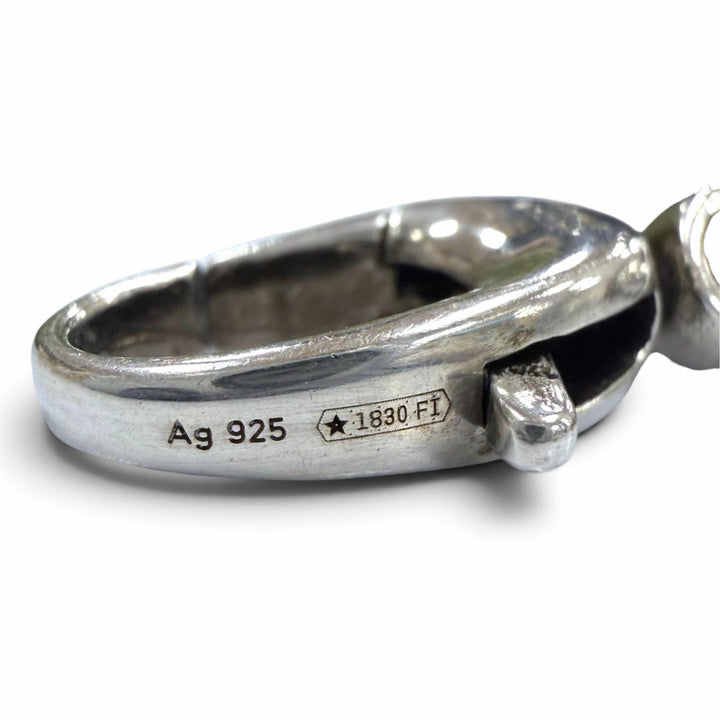 美品▼GUCCI グッチ 627068 AG925 インターロッキングG ブレスレット シルバー 17 イタリア製 重量44.2g メンズ レディース 箱・保存袋付