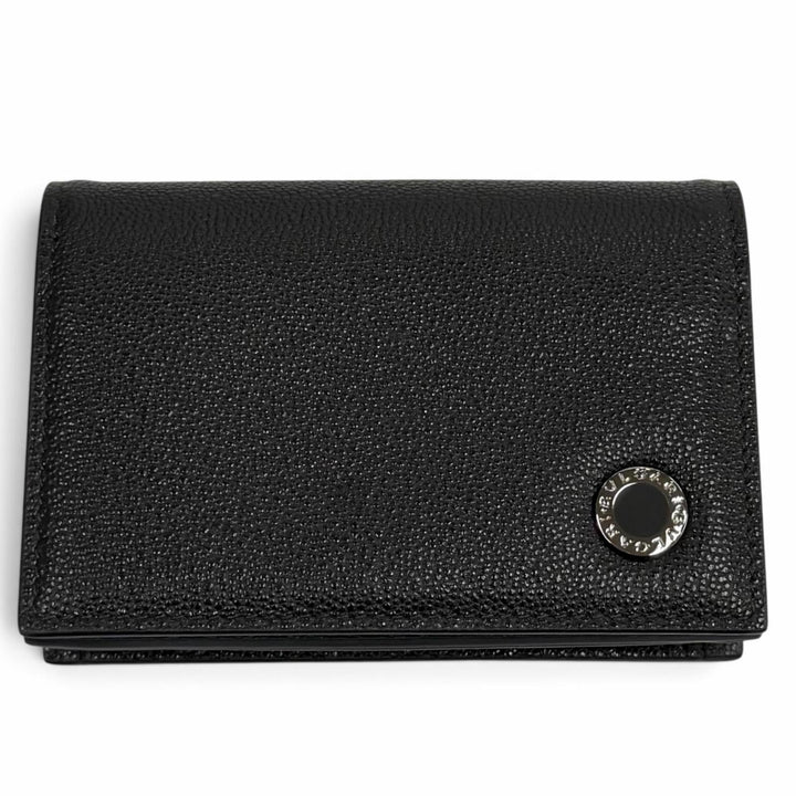 極美品★BVLGARI ブルガリ 291680 ブルガリ ブルガリ マン ビジネスカードホルダー 2026年4月購入 レザー カードケース ブラック 箱付