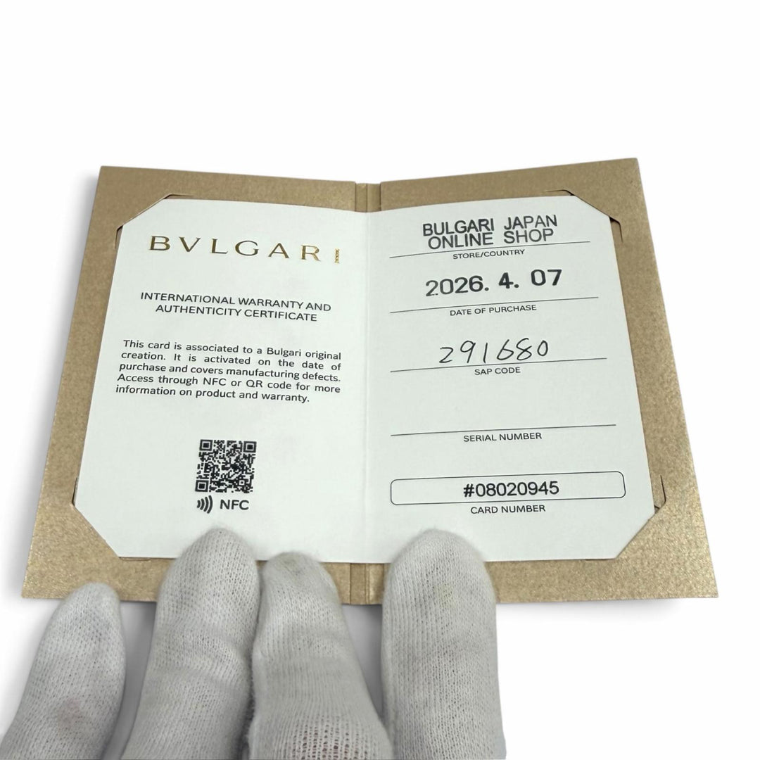 極美品★BVLGARI ブルガリ 291680 ブルガリ ブルガリ マン ビジネスカードホルダー 2026年4月購入 レザー カードケース ブラック 箱付