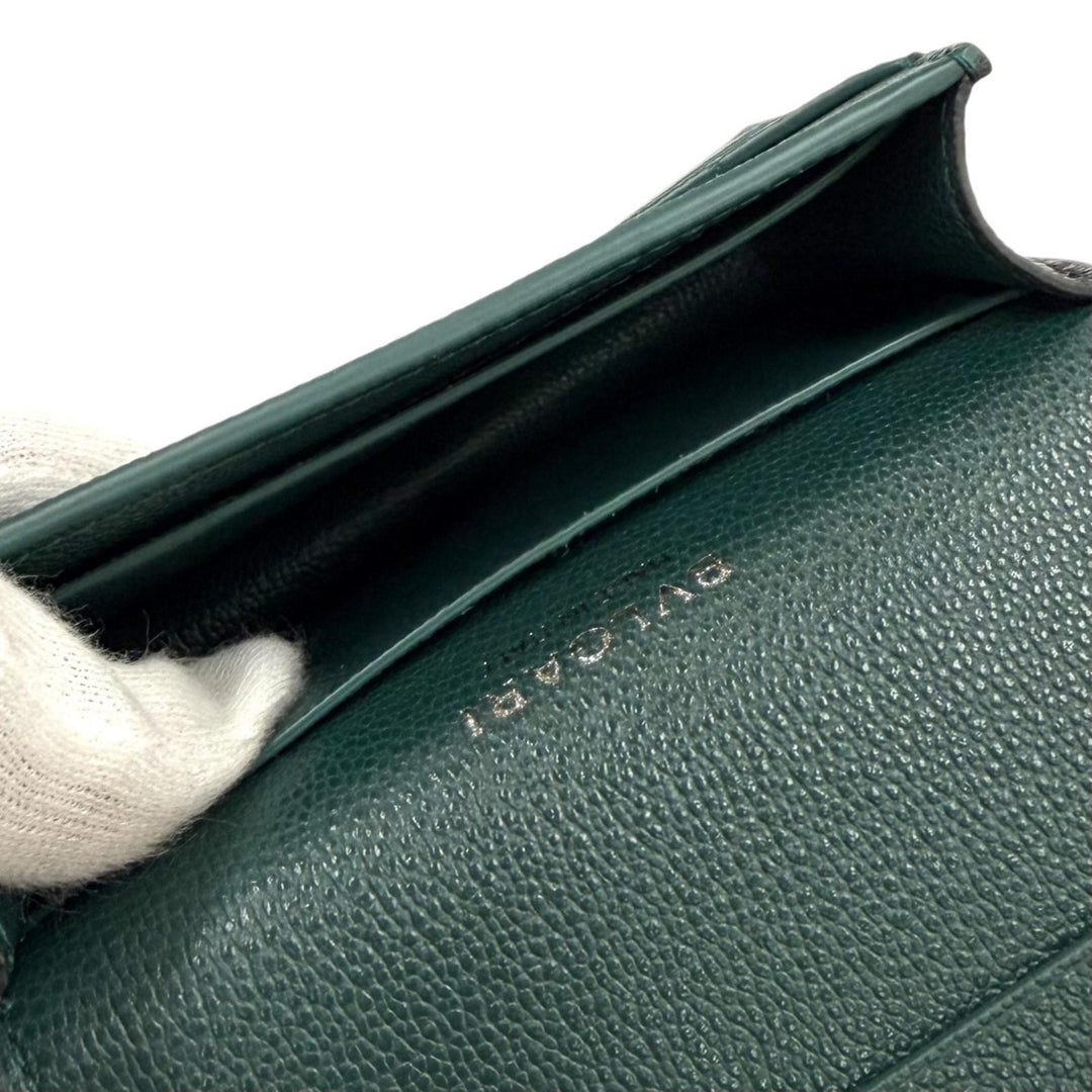 極美品★BVLGARI ブルガリ 291680 ブルガリ ブルガリ マン ビジネスカードホルダー 2026年4月購入 レザー カードケース ブラック 箱付