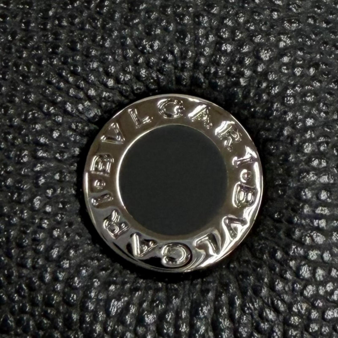 極美品★BVLGARI ブルガリ 291680 ブルガリ ブルガリ マン ビジネスカードホルダー 2026年4月購入 レザー カードケース ブラック 箱付