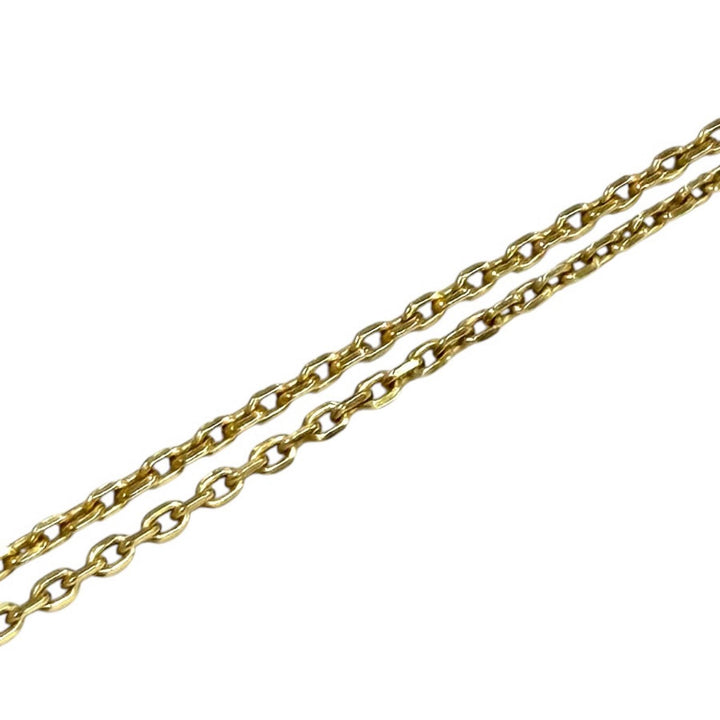美品★LOEWE ロエベ J698241X01 ペブル キューブ ネックレス AG925 ロゴキューブ ゴールド 伊製 重量15.3g 定価122100円 箱・保存袋付