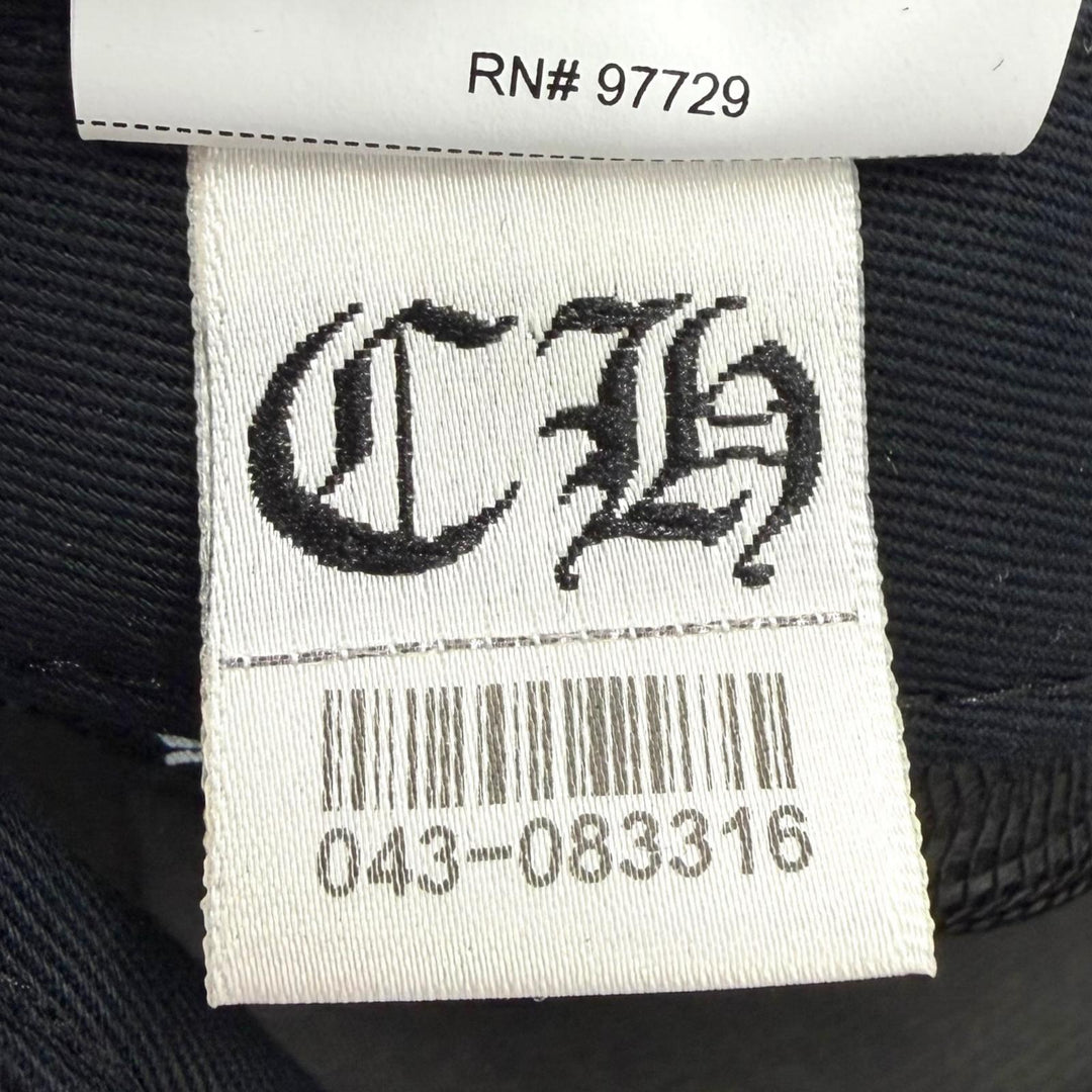 極美品▼CHROME HEARTS クロムハーツ TRUCKER CAP NYC CHパッチ メッシュ 帽子 トラッカー キャップ ブラック OS 51-61 USA製 メンズ