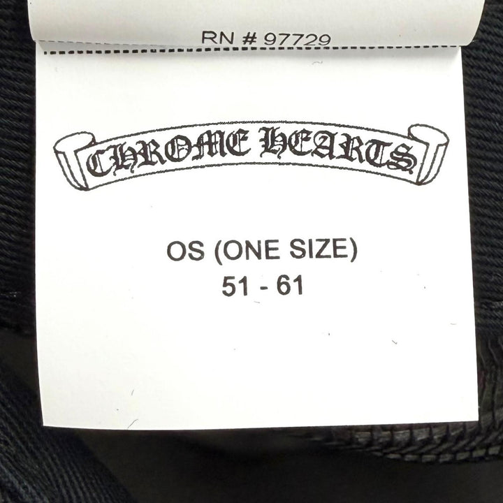 極美品▼CHROME HEARTS クロムハーツ TRUCKER CAP NYC CHパッチ メッシュ 帽子 トラッカー キャップ ブラック OS 51-61 USA製 メンズ