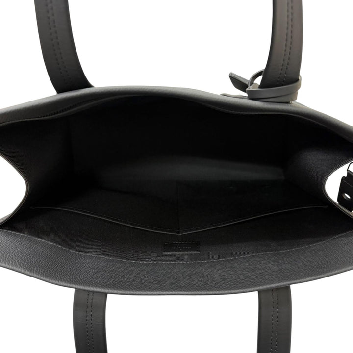 極美品□LOUIS VUITTON ルイヴィトン M57308 LV・アエログラム テイクオフ レザー トートバッグ ブラック スペイン製 メンズ A4収納◎