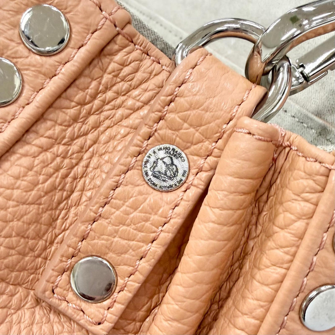 未使用品△ZANELLATO ザネラート POSTINA ポスティーナ レザー 2WAY ハンドバッグ ショルダーバッグ ショルダーバッグ ブラウン系 袋付き