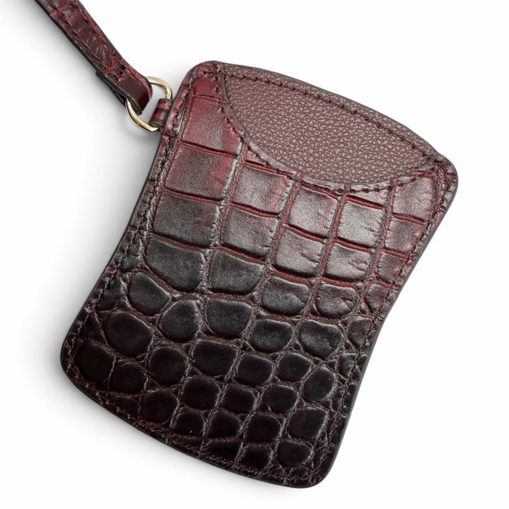 極美品☆LEATHER JEWELS レザージュエルズ クロコエンボス パスケース付 2WAY レザー ショルダーバッグ トートバッグ ボルドー 保存袋付