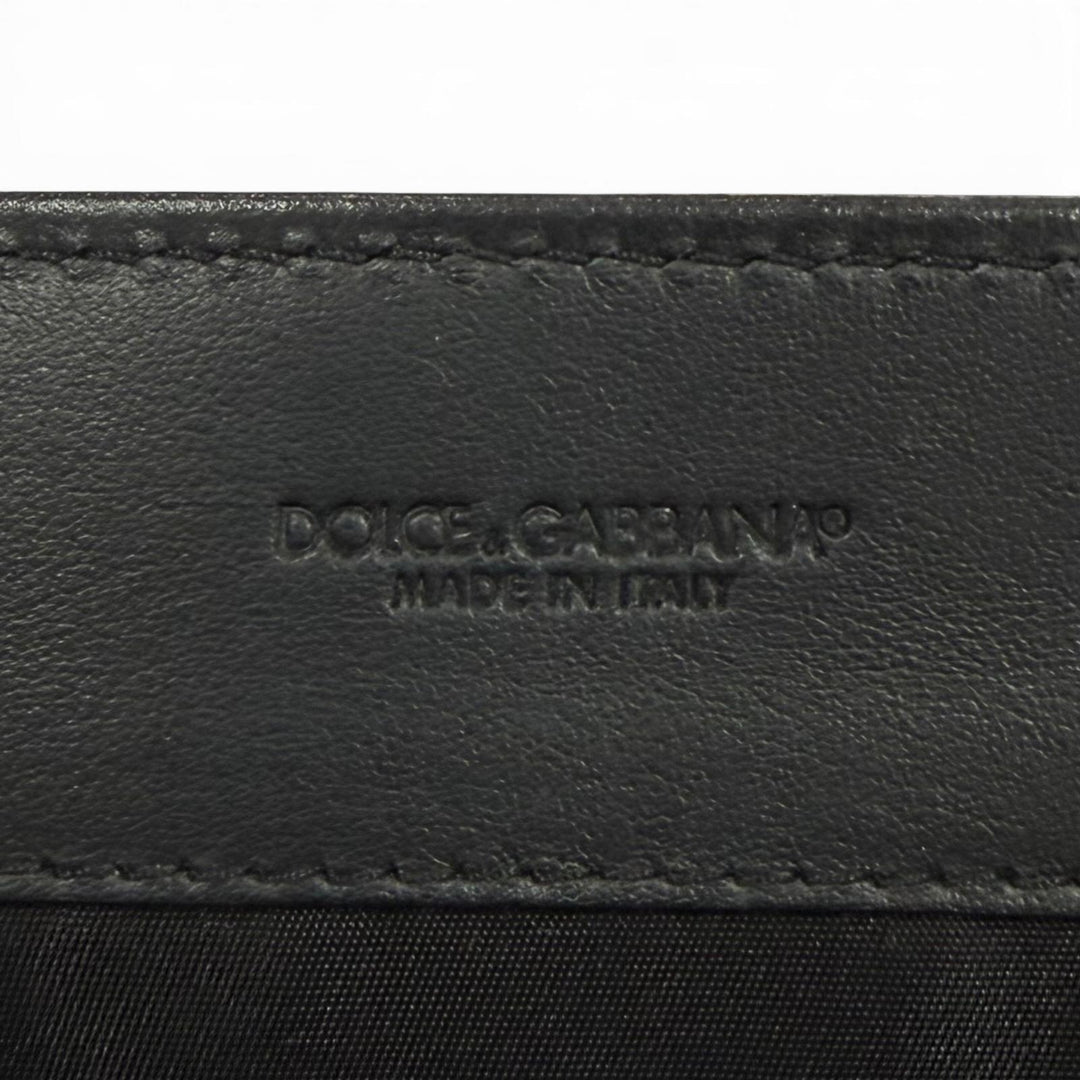 極美品▼DOLCE&amp;GABBANA ドルチェ＆ガッバーナ BM1826 レザー 緩衝材入りポケット 2WAY ビジネスバッグ ブリーフケース ブラック 保存袋付