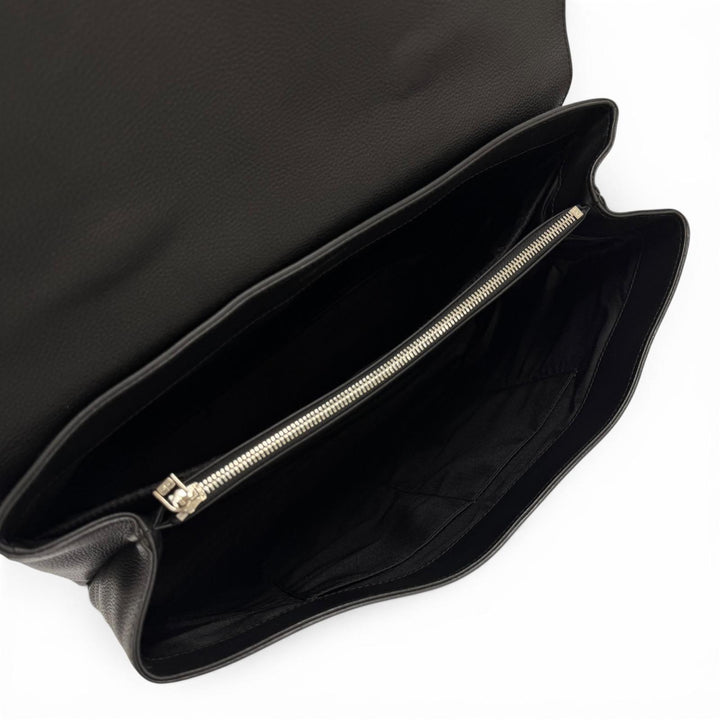 極美品▼DOLCE&amp;GABBANA ドルチェ＆ガッバーナ BM1826 レザー 緩衝材入りポケット 2WAY ビジネスバッグ ブリーフケース ブラック 保存袋付