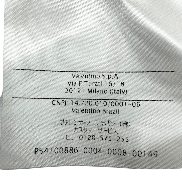 極美品☆VALENTINO ヴァレンティノ RB3VADN54EP ウール シルク Vロゴ ノースリーブ ワンピース レッド ベージュ 4 イタリア製 正規品