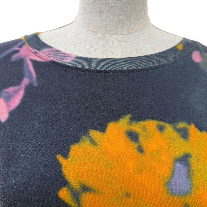 美品☆DRIES VAN NOTEN ドリスヴァンノッテン コットン100％ フローラルプリント 半袖カットソー マルチカラー S 正規品 レディース