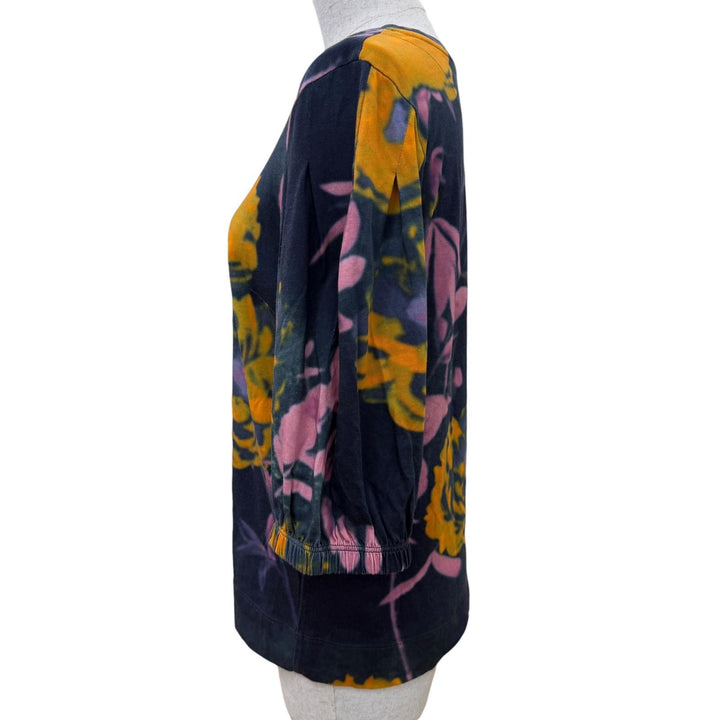 美品☆DRIES VAN NOTEN ドリスヴァンノッテン コットン100％ フローラルプリント 半袖カットソー マルチカラー S 正規品 レディース