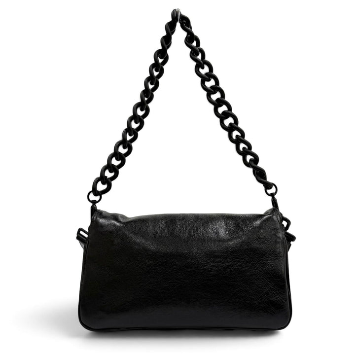 美品★BALENCIAGA バレンシアガ 748598 BBソフト レザー 2WAY ショルダーバッグ ブラック イタリア製 レディース 保存袋付き
