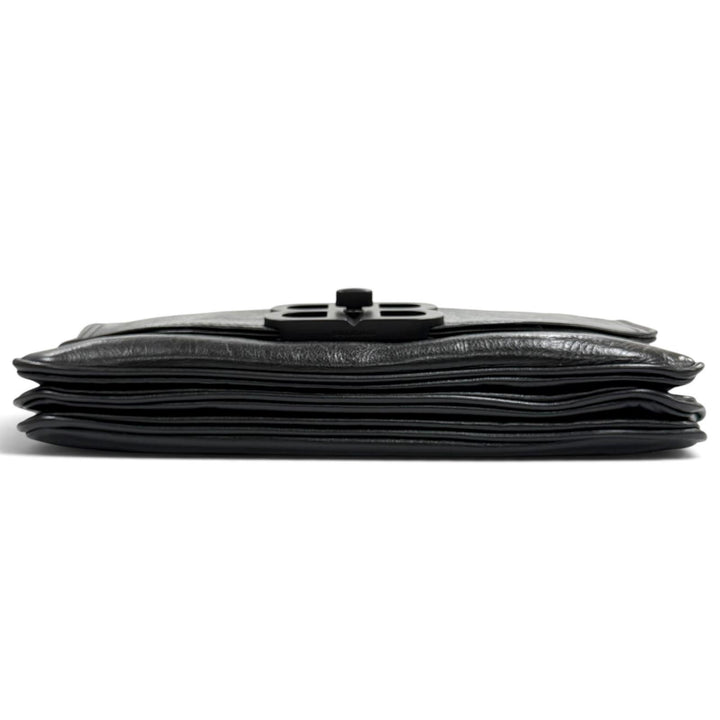 美品★BALENCIAGA バレンシアガ 748598 BBソフト レザー 2WAY ショルダーバッグ ブラック イタリア製 レディース 保存袋付き