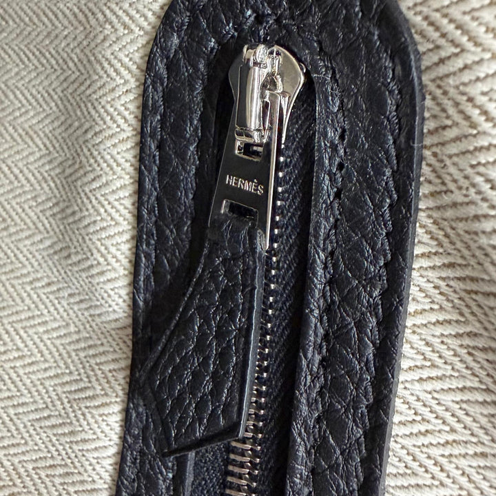未使用品★HERMES エルメス ガーデンパーティ PM 36 ネゴンダ ブラック シルバー金具 セリエボタン トートバッグ K刻印 仏製 箱・袋付