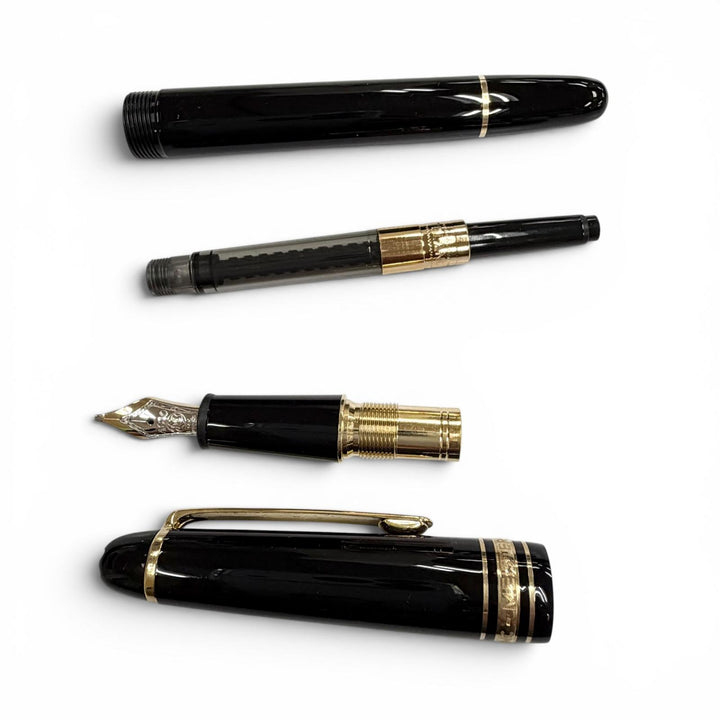 極美品▼MONTBLANC モンブラン マイスターシュテュック 145 クラシック オマージュ ア フレデリック ショパン ペン先14K Bニブ 万年筆