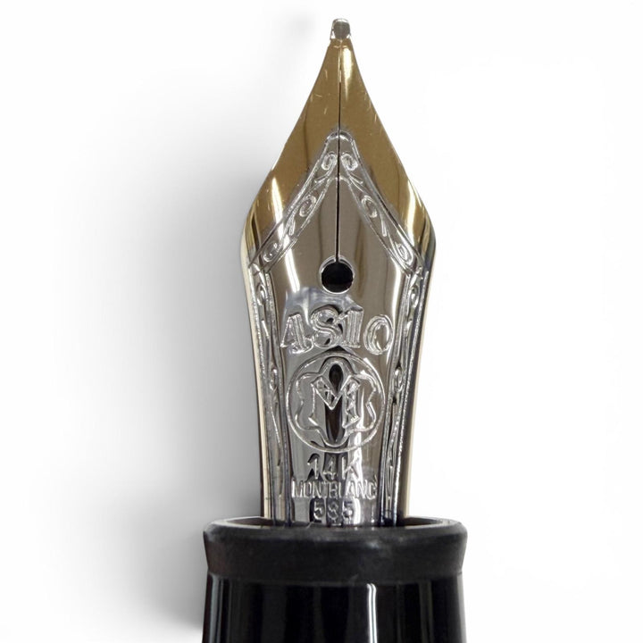 極美品▼MONTBLANC モンブラン マイスターシュテュック 145 クラシック ル グラン ペン先14K Fニブ ボールペン 2本セット 万年筆 筆記◎
