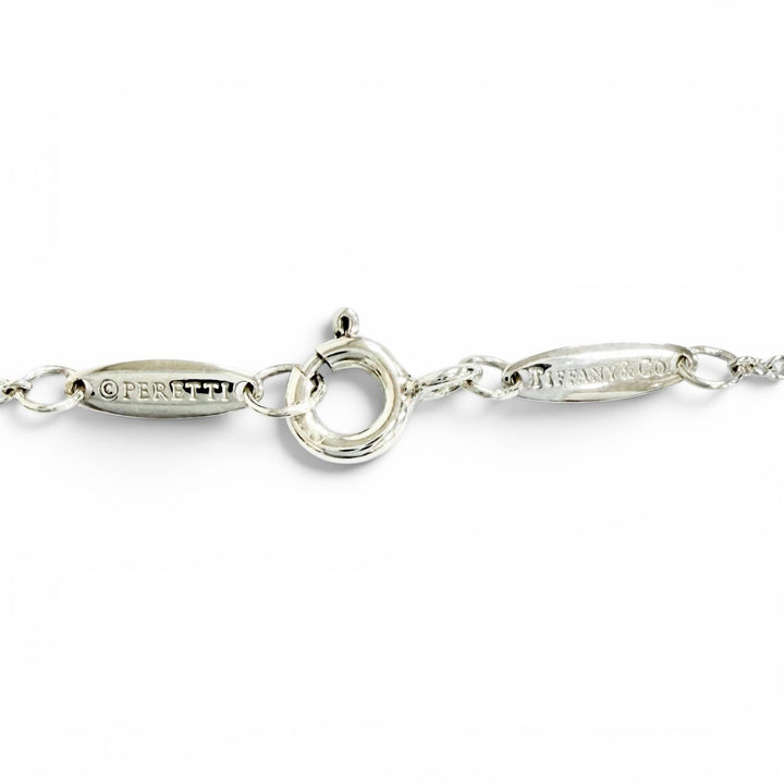 極美品△TIFFANY&amp;Co. ティファニー エルサペレッティ カラー バイ ザ ヤード ピンク サファイア ペンダント AG925 ネックレス 重量1.7g