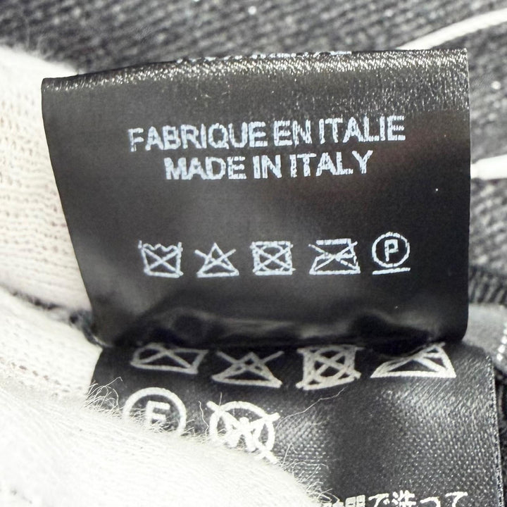 未使用品△CHANEL シャネル 21B カシミヤ ウール ココマーク ラメ糸入り バケットハット 帽子 グレー シルバー金具 L イタリア製 正規品