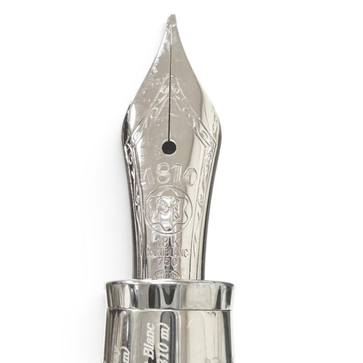美品□MONTBLANC マイスターシュテュック ソリテール 145 トリビュート・トゥ・ザ・モンブラン・クラシック 18K Fニブ 万年筆 ドイツ製
