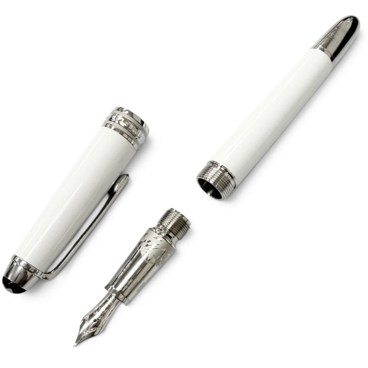 美品□MONTBLANC マイスターシュテュック ソリテール 145 トリビュート・トゥ・ザ・モンブラン・クラシック 18K Fニブ 万年筆 ドイツ製