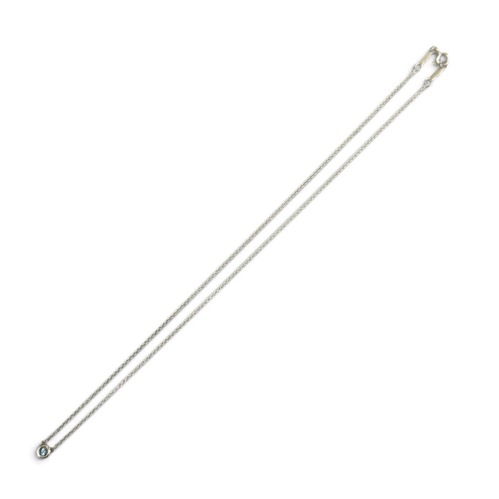 美品★TIFFANY&amp;Co. ティファニー エルサペレッティ カラー バイ ザ ヤード アクアマリン ペンダント AG925 2025年1月購入品 重量1.7g
