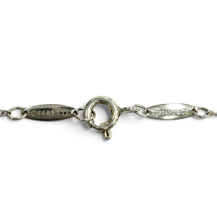 美品★TIFFANY&amp;Co. ティファニー エルサペレッティ カラー バイ ザ ヤード アクアマリン ペンダント AG925 2025年1月購入品 重量1.7g