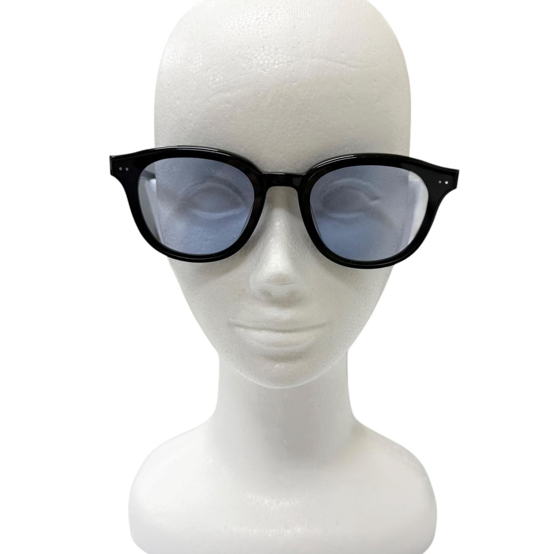 美品□GENTLE MONSTER ジェントルモンスター JADE ウェリントンフレーム アイウェア サングラス ブラック ブルーレンズ 63□17-146 度無