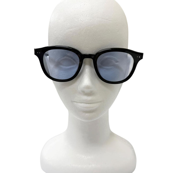 美品□GENTLE MONSTER ジェントルモンスター JADE ウェリントンフレーム アイウェア サングラス ブラック ブルーレンズ 63□17-146 度無