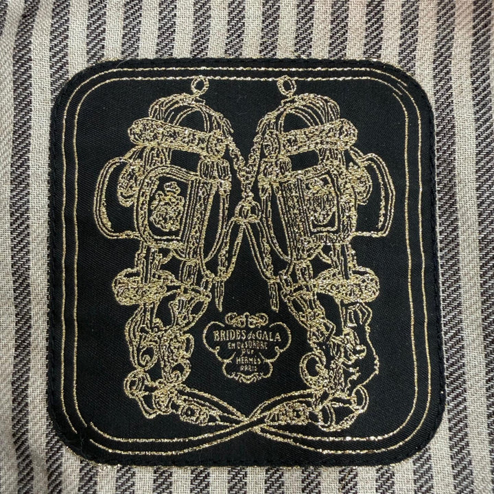美品☆HERMES エルメス ベルイル キャスケット カシミヤ100％ ゴールド金具 シェーヌダンクル ブラック 56 フランス製 正規品 レディース