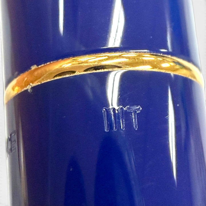 極美品▼PARKER パーカー デュオフォールド ラピスラズリGT M センテニアル ペン先18K Mニブ 万年筆 ブルー ゴールド フランス製 箱付き