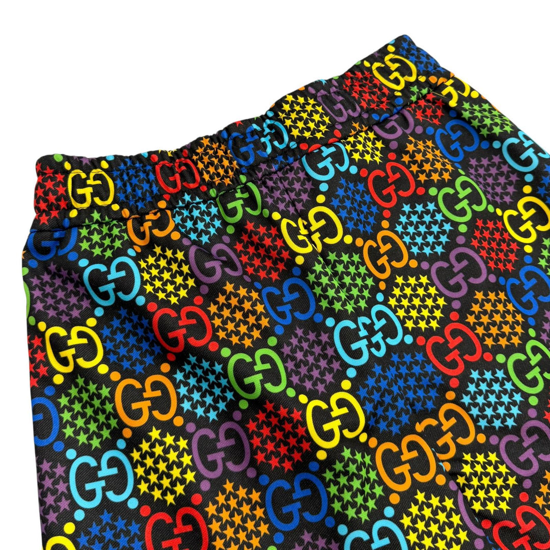 極美品★GUCCI グッチ 609948 GGサイケデリック サイドライン ショートパンツ ボトムス マルチ XS イタリア製 正規品 レディース