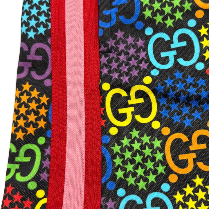 極美品★GUCCI グッチ 609948 GGサイケデリック サイドライン ショートパンツ ボトムス マルチ XS イタリア製 正規品 レディース